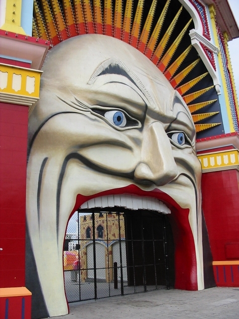 Mr Luna - entrance to Luna Park.